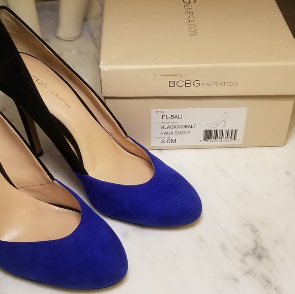 BCBGeneration PL-Bali Black/Cobalt Pumps - Picture 6 of 6